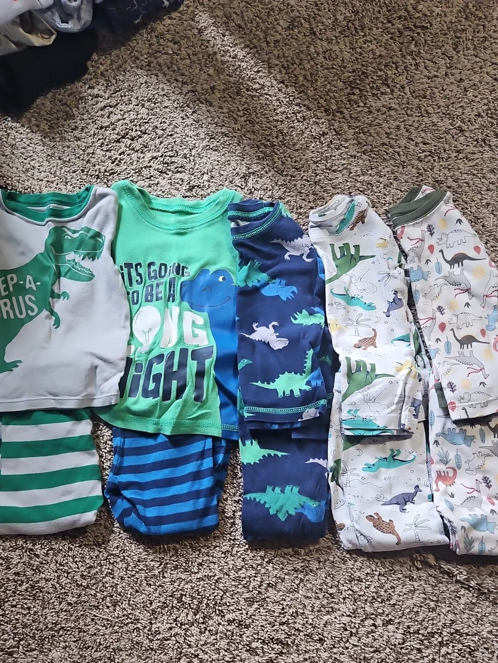 Kids' Dino Pajama Sets